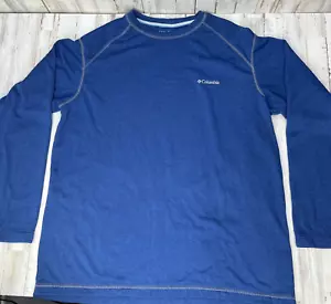 Columbia Herren Gr. 2XL Omni-Wick Langarm Rundhals Pullover Sweatshirt blau T5 - Bild 1 von 8