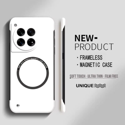 Пыленепроницаемый прочный безрамочный глянцевый чехол для Oneplus 13 12 11 R + закаленное стекло - Изображение 1 из 4