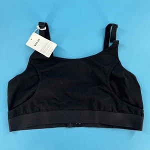 Women NWT $49 Black Stretch Cotton Momcozy  Hands Free Pumping/ Nursing Bra - XL - Picture 1 of 5