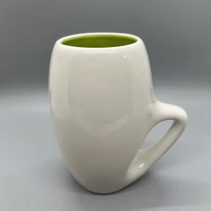Mid Century Coffee Mug Fabulous Rare EUC. White With Green Inside - Picture 1 of 5