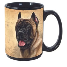 Cane Corso Fawn Faithful Friends Dog Breed 15oz Coffee Mug Cup