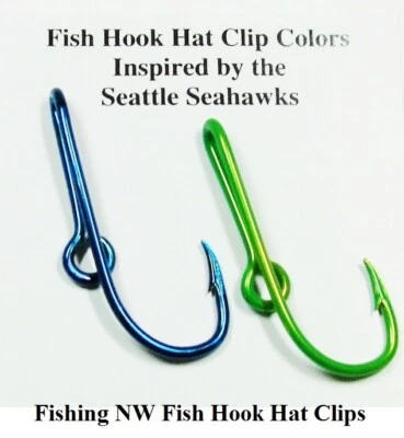 NFL Seattle Seahawks Inspirado Color Garra de Águila Gancho de Pez Sombrero Clip/Pin Foto 1 de 4