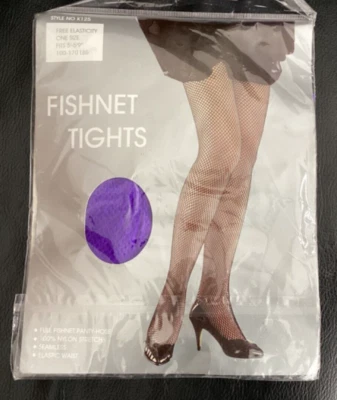 Medias de red púrpura - talla única Foto 1 de 2