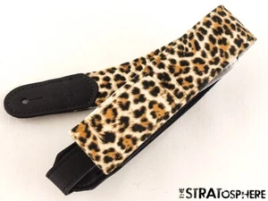 Malmsteen Fender Strat "F" Logo, LEOPARD GUITAR STRAP Guitar, Tele - Picture 1 of 1