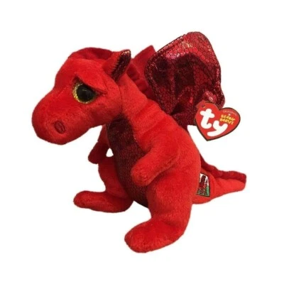 ORIGINAL TY BEANIE BABIES WALES/WELSH RED DRAGON PLUSH SOFT TOY - Image 1 of 4