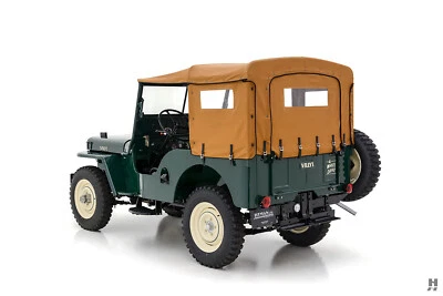 Canvas Soft Top for Jeep Willys CJ2A,CJ3A,CJ3B,CJ5, Fits on Civil Bow Frame - Imagem 1 de 4