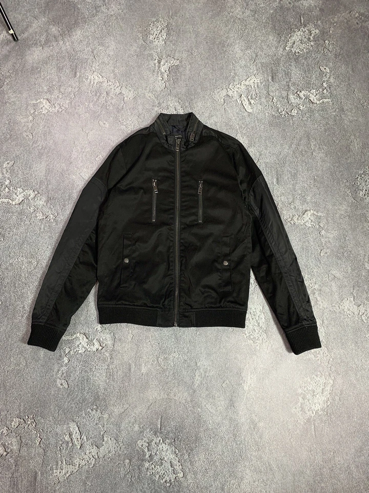 Diesel Motocycle Jacket Mens With Pocket Full Zip Nylon Size L - Image 1 of 4