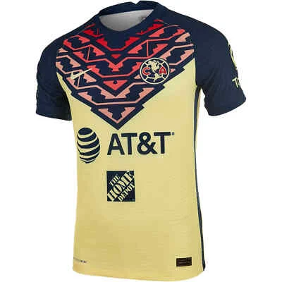 Camiseta deportiva local auténtica del Club America 2021/22 Nike Vapor Match CV7843-707 precio de venta sugerido por el fabricante 165 USD Foto 1 de 4