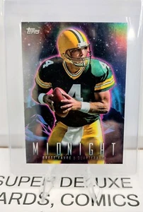 2024 BRETT FARVE Topps Chrome Midnight Refractor Card #319 Green Bay Packers NFL - Picture 1 of 2