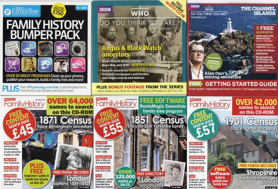 6 GENEALOGIE CDs - Bild 1 von 1