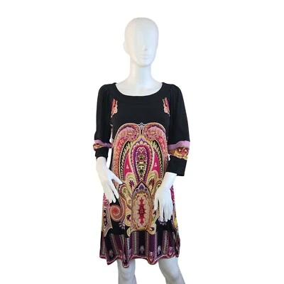 Ladies Size Medium Colorful Sheath Dress EUC - Image 1 of 4