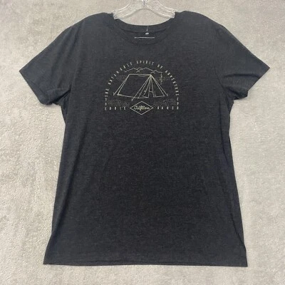 Camiseta Eddie Bauer Top Mujer Extra Grande Gris Tienda Camping Manga Corta Crew Foto 1 de 4