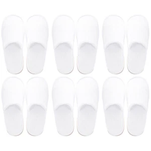 6 Pairs Anti-slip Slippers Reusable House for Guests Washable Miss - Picture 1 of 12