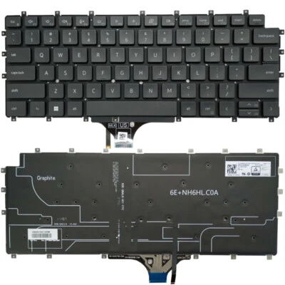 Laptop US Keyboard for Dell Latitude 15 9510 9520 2-in-1 Backlit 03R93D - image 1 of 4