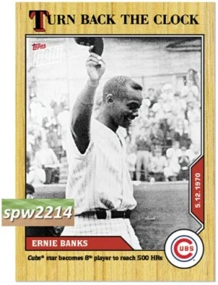 2020 Topps Now Turn Back the Clock Ernie Banks #43 - Image 1 of 2