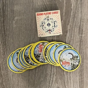 Tarjetas de juego redondas Knotts Berry Farm de colección - Imagen 1 de 2