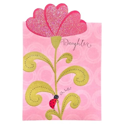 Cute VALENTINE'S DAY Premium Pop-Out 3D Card + Envelope FOR DAUGHTER by Hallmark - Image 1 of 4