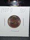 1985 D JEFFERSON NICKEL IN UNCIRCULATED CONDITION IN COIN FLIP 1985 D JEFFERSON NICKEL IN UNCIRCULATED CONDITION IN COIN FLIP