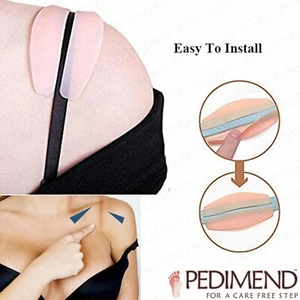 PEDIMEND™ SiliconeGel Soft Cushion Bra Strap Shoulder Rubbing Protector 1PAIR UK - Picture 1 of 8