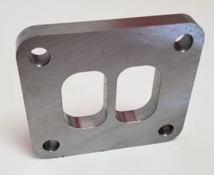 Brida de entrada turbo dividida de acero inoxidable S200SX puerto de doble desplazamiento ajuste Borg 1/2 - Imagen 1 de 2