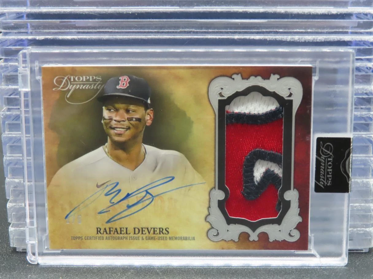 2021 Topps Dynasty Rafael Devers Silver GU Patch Auto Autograph #1/5 Red Sox