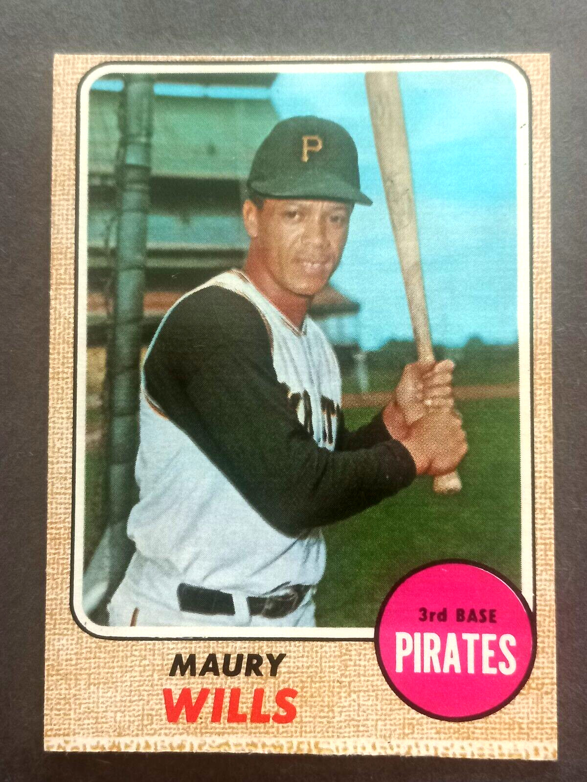 1968 O-Pee-Chee Maury Wills Pittsburgh Pirates #175 VG