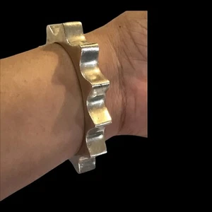 "Brazalete brazalete ovalado con bisagras de motociclista México TD-54 68 gramos muñeca de 7,5""" - Imagen 1 de 12