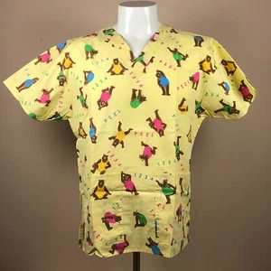 Nurse Scrub Unisex Large Exercise Bears Medical Hospital Veterinarian By Jaylyn - Picture 1 of 3
