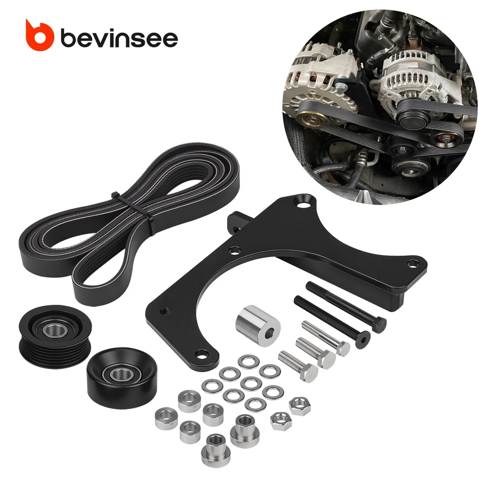 Kit de soporte de alternador doble para camioneta GM Gen V LT motores V8 de 5,3 L 6,2 L Foto 1 de 4