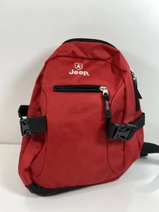 Jeep Travel Utility Mini Daypack- Black/Red - Brand New W/tags 11.25x8.5x2.75 - Picture 1 of 5