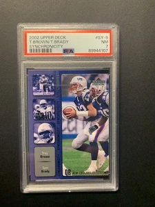 2002 Upper Deck Tom Brady -The GOAT #SY-9 New England Patriots PSA 7 NM Sweet - Picture 1 of 2