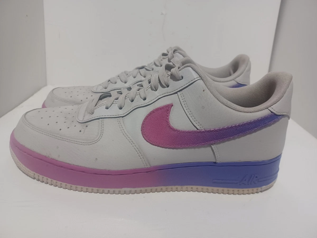 NIKE AIR FORCE 1 07 LV8 LOW GRADIENT WHITE GREY HYPER GRAPE Size 12M ナイキ エアフォース1  main image 3