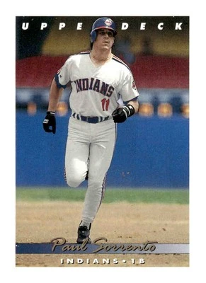 1993 Upper Deck #196 Paul Sorrento - Image 1 of 2