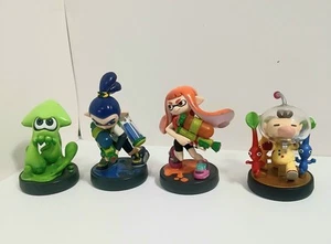 Splatoon Amiibo Lot Inkling Girl and Inkling Boy & Squid Nintendo Switch Ollimar - Picture 1 of 8