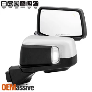 2019-2024 Chevy Silverado 1500 LED Towing Mirror Power Glass Heated BSM Chrome - Picture 1 of 11