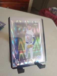 2025 Topps Chrome Roki Sasaki Raywave Refractor Rookie RC - Dodgers #217 - Picture 1 of 2
