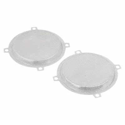 Chrome Metal Mesh Speaker Grills For Harley Touring Electra Glide Classic FLHTC - Изображение 1 из 4