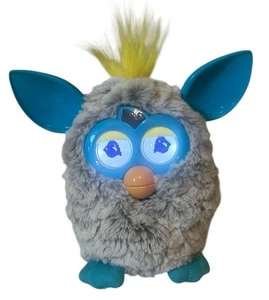 2012 FURBY BOOM GREY TEAL RAIN CLOUD TALKING INTERACTIVE TOY HASBRO TESTED WORKS - Picture 1 of 6