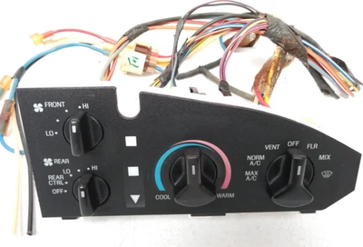 Interruptor de control de calefacción perilla del ventilador trasero HVAC W22 Ford Van Econoline E150 E250 E350 Foto 1 de 4