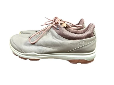 ECCO BIOM Hybrid 3 GTX Women's Golf Shoes Yak Leather Size 10 Sneakers Beige - Image 1 of 4