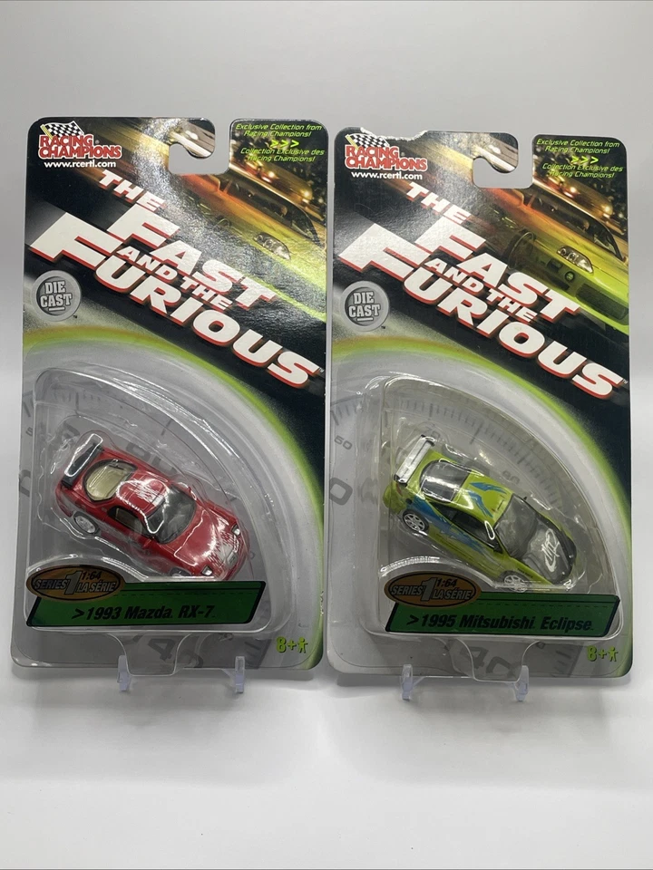 Racing  Champions Fast And Furious 1993 Mazda RX-7 & 1995 Mitsubishi Eclipse - Image 1 of 4