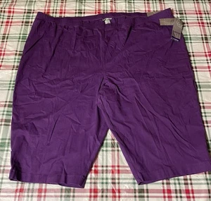 Catherine’s Women’s Capri Purple Size 5X 34/36W NWT  - Picture 1 of 3
