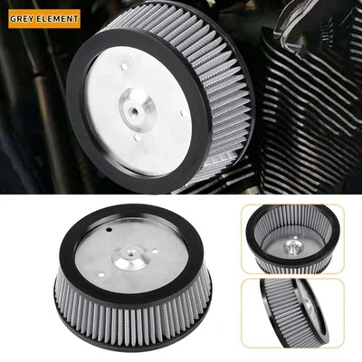Filtro de aire Big Sucker etapa 1 elemento gris para Harley Electra Road Glide Softail Foto 1 de 4