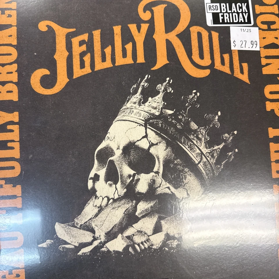 JELLY ROLL “BEAUTIFULLY BROKEN” RSD BLACK FRIDAY 2025 ORANGE VINYL - Image 1 of 1