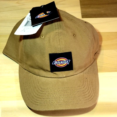 GORRA DE BÉISBOL DICKIES ADULTO TALLA ÚNICA MARRÓN NUEVA LONA PARA HOMBRE ESPALDA A PRESIÓN PAPÁ NUEVA CON ETIQUETAS Foto 1 de 4