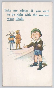 Cartolina Take My Advice Wear Khaki per avere ragione con le donne fumetto UDB - Foto 1 di 2