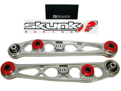 Brazos de control inferiores Skunk2 Ultra traseros LCA para EF EG Civic CRX DC2 Integra (plateado Foto 1 de 4