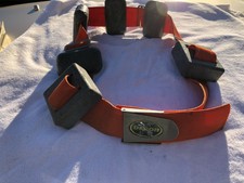 Vtg Dacor Nylon Dive Belt 22 lbs Lead Weights Scuba Diving Snorkeling Diver