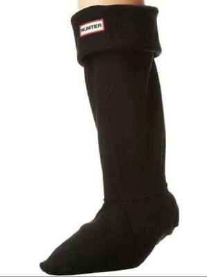 Hunter E2028 Mujer Original Alto Polar Welly Bota Calcetines, Talla Mediana Negro Foto 1 de 2