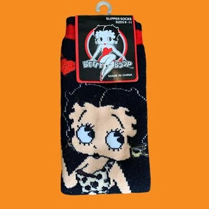 Betty Boop Cheetah Bikini Slipper Socks - Picture 1 of 3